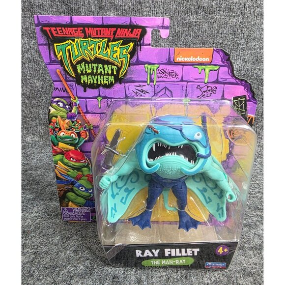 Teenage Mutant Ninja Turtles Mutant Mayhem Ray Fillet Action Figure 2024 - Picture 1 of 6